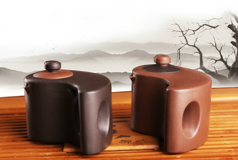 太極陰陽紫砂壺，創(chuàng)意格紫砂壺