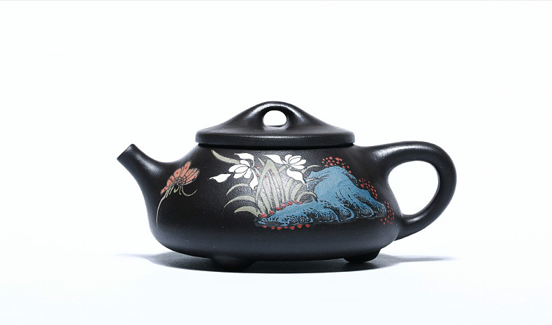 石瓢手工紫砂壺，精致典雅紫砂壺