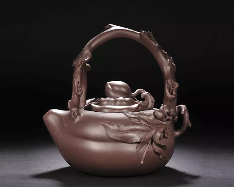 10種最美花器提梁壺，精美別致雕花紫砂壺!