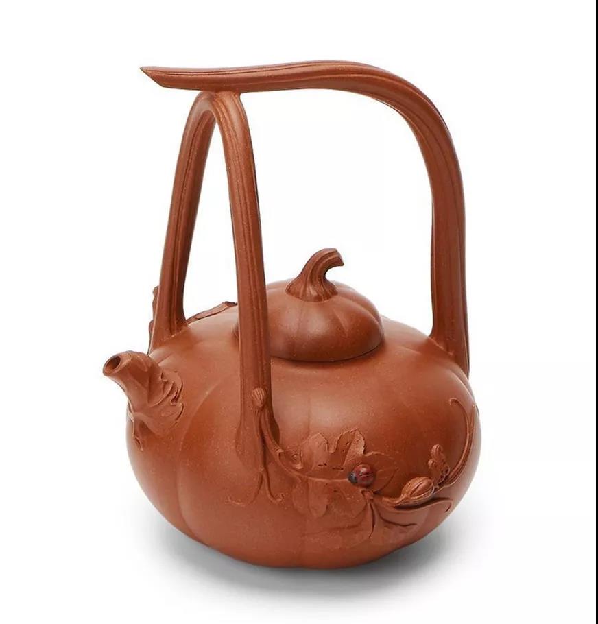 10種最美花器提梁壺，精美別致雕花紫砂壺!