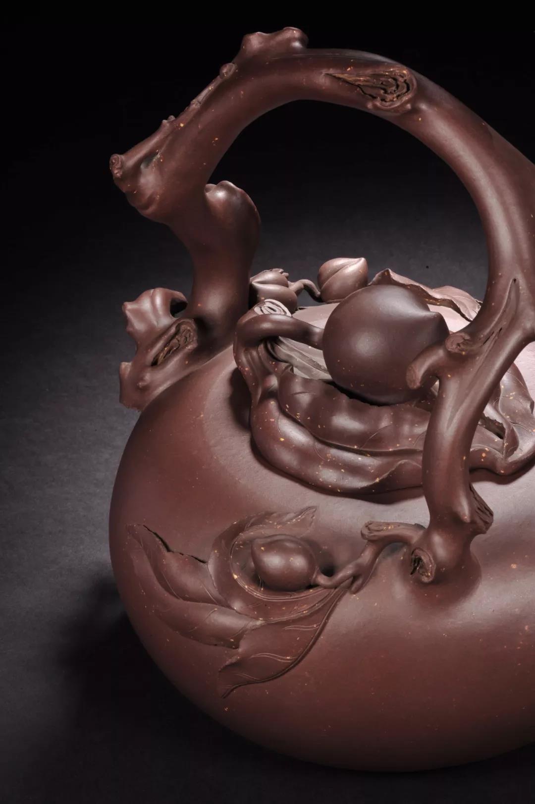 10種最美花器提梁壺，精美別致雕花紫砂壺!