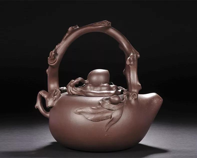 10種最美花器提梁壺，精美別致雕花紫砂壺!