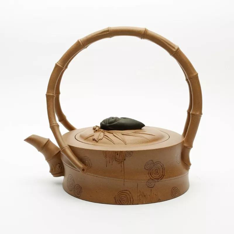 10種最美花器提梁壺，精美別致雕花紫砂壺!