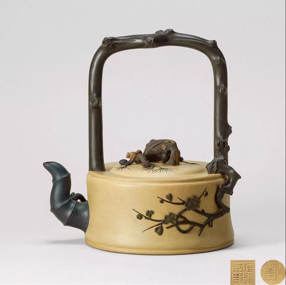 10種最美花器提梁壺，精美別致雕花紫砂壺!