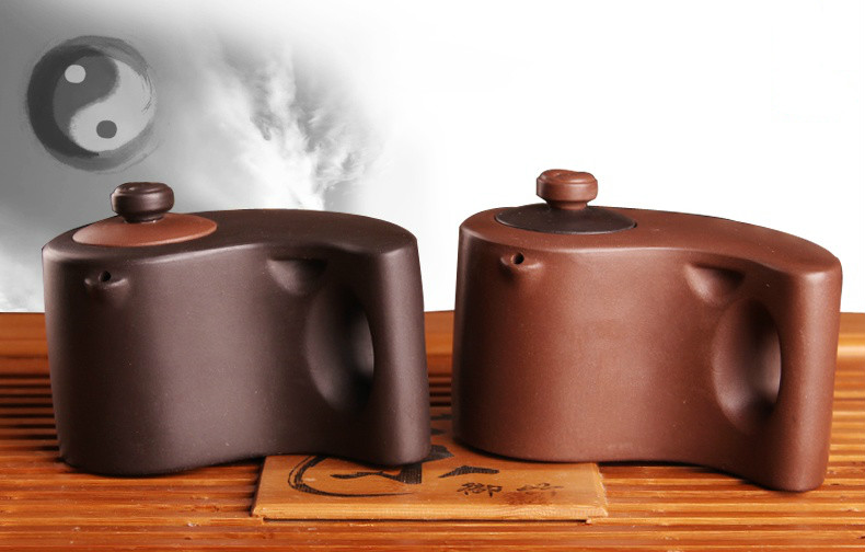 太極陰陽紫砂壺，創(chuàng)意格紫砂壺