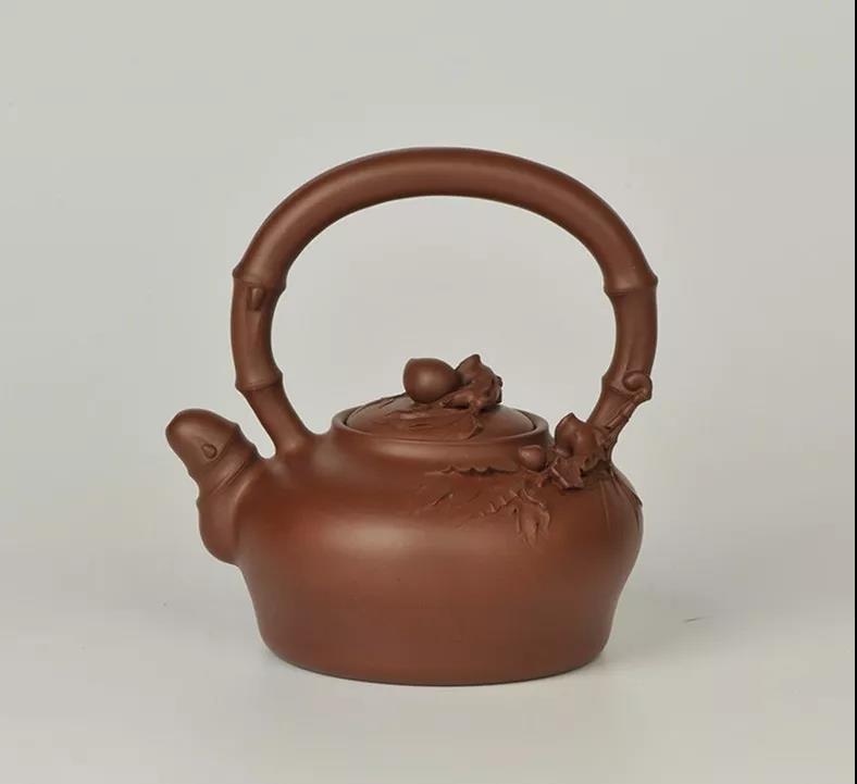 10種最美花器提梁壺，精美別致雕花紫砂壺!